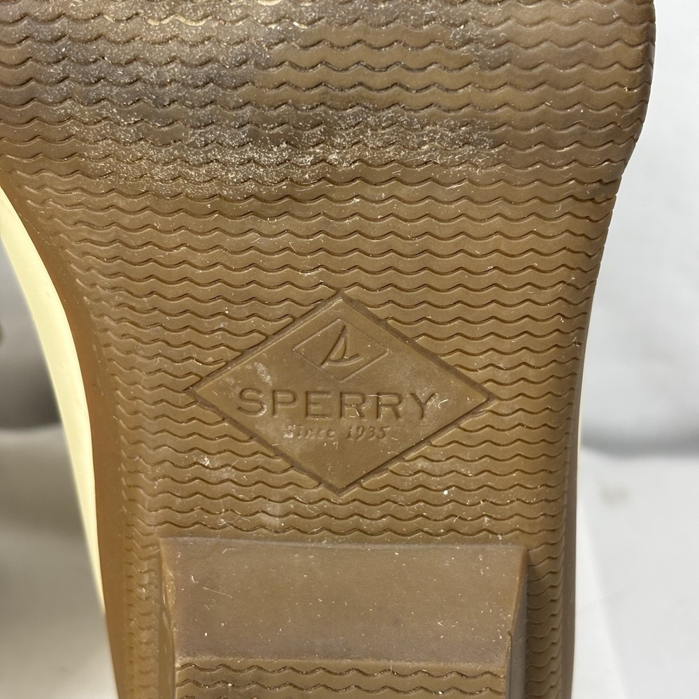 Sperry Women's Syren‎ Gulf Wool Quilt Duck Boots Waterproof Ivory Size 8 M - Picture 16 of 16